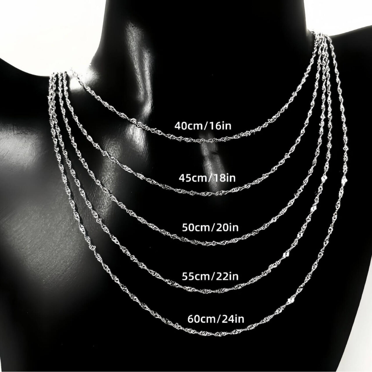 2mm 925 Sterling Silver Rope Chain Necklace show