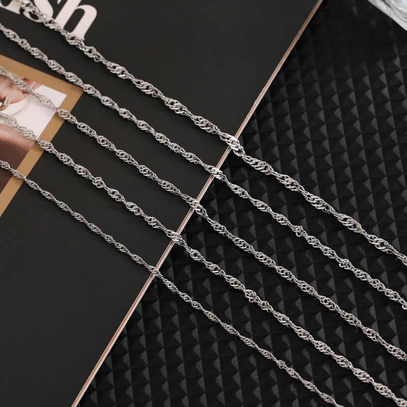 Alternative view of 2mm 925 Sterling Silver Rope Chain Necklace