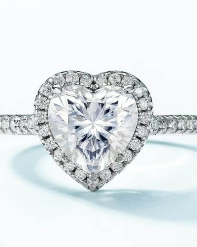 3 Carat Moissanite Heart Ring Wholesale