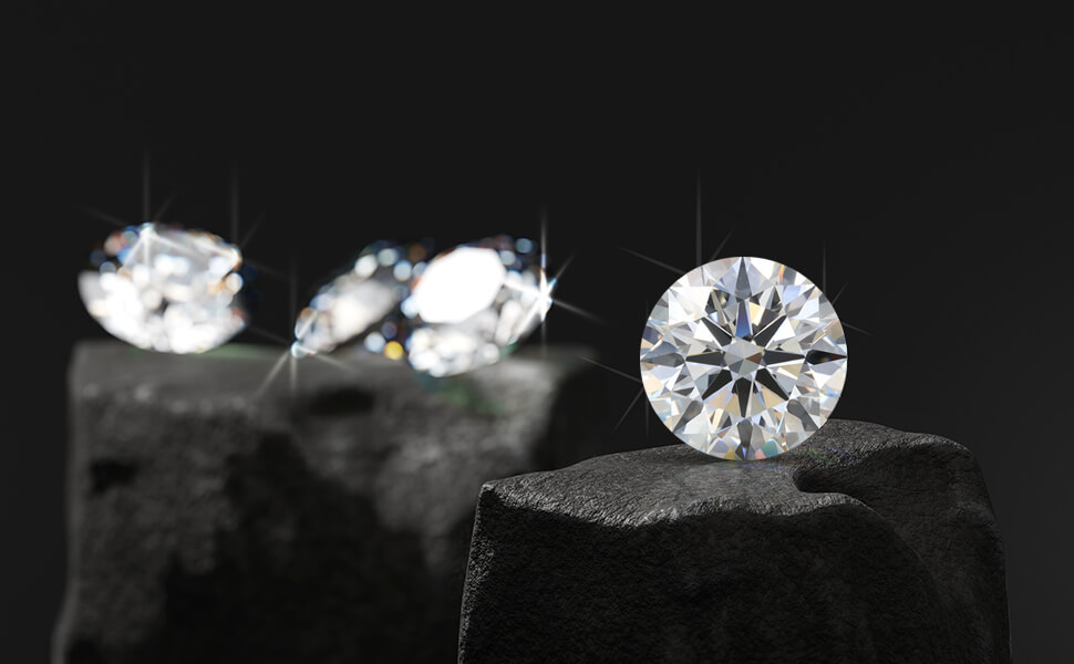 3 Carat Round Lab Grown Diamond VVS1