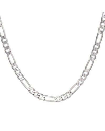 3.3mm 925 Sterling Silver Figaro Chain for Men 4