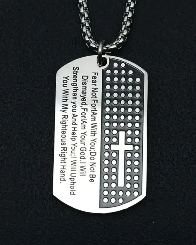 304L Stainless Steel Dog Tag Chains wholesale-SILVERY