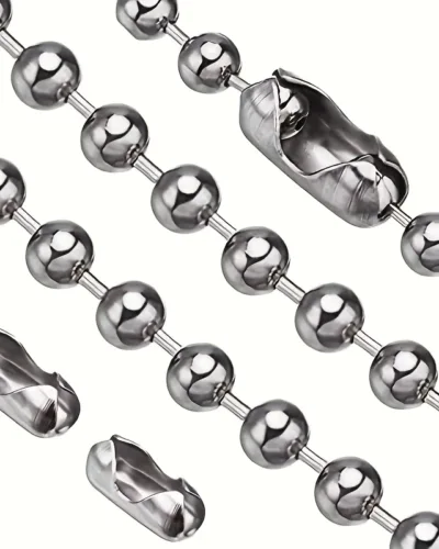 Vue alternative de 3M 304 Stainless Steel Ball Chain Wholesale with 10 Connectors