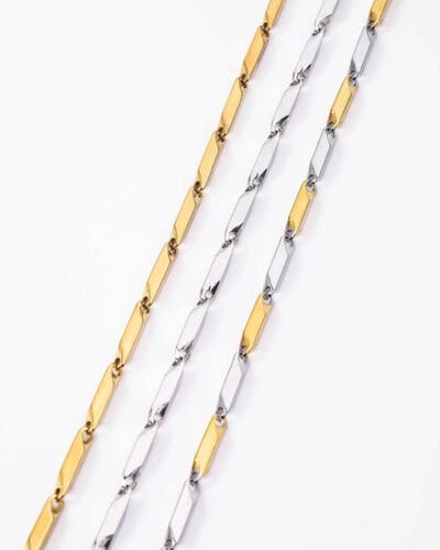 3MM Stainless Steel Chain Wholesale Melon Seed Chain Women Men 2