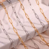 4.4MM 18K Gold Plated Stainless Steel Paperclip Necklace Chains Wholesale (7)