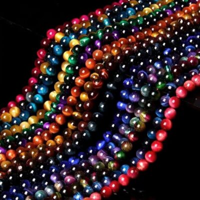 45Pcs Premium Round 8mm Tiger Eye Beads Wholesale (1)