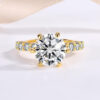 5ct Moissanite Engagement Ring with Multiple Color