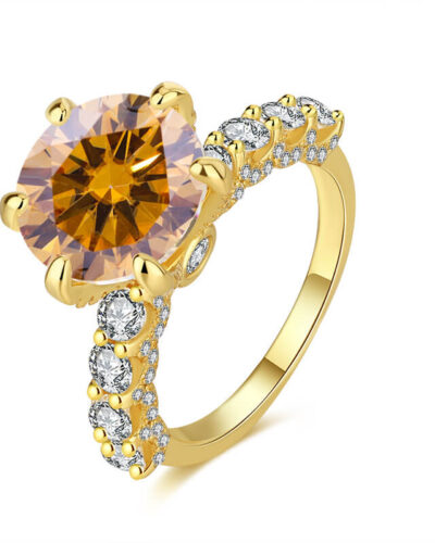 5 ct Moissanite Engagement Ring with Multiple Color