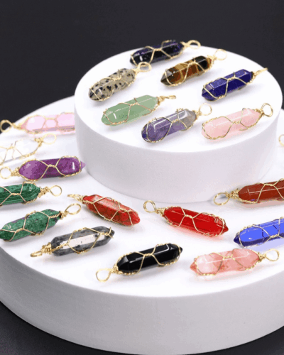 Hexagonal Crystal Necklace Natural Crystal Pendant Wholesale