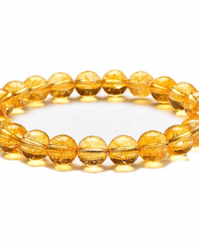 5A Beaded Authentic Citrine Bracelet for Reiki Wealth