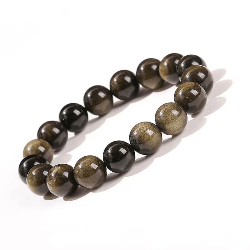 5A Grade Golden Obsidian Crystal Bracelet Unisex Wholesale