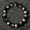 Premium Silver Sheen Obsidian Bracelet Bulk for Men