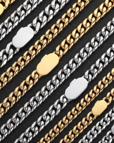 6mm8mm Miami Mens Stainless Steel Cuban Link Chain Wholesale (1)