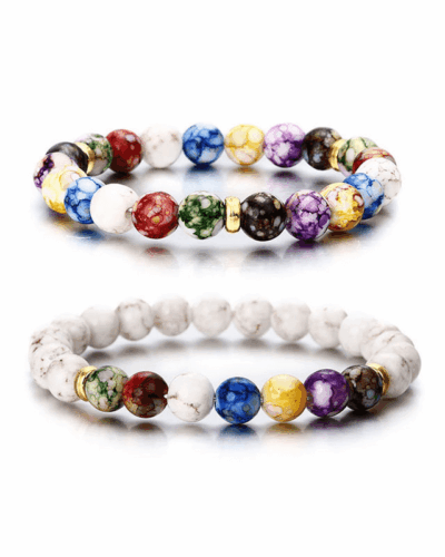 7 Chakra Crystal Bracelets Bulk for Meditation Energy