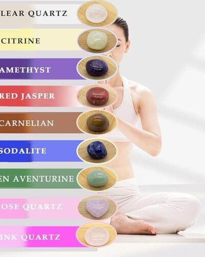 Alternatief beeld van  7 Chakra Portable Crystal Box Meditation Stone