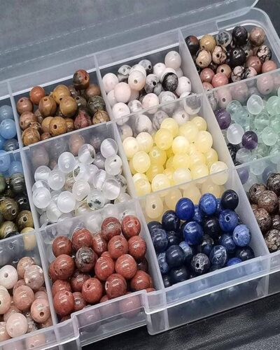 Alternative view of 720pcs 6mm Natural Round Gemstone Beads Box Wholesale