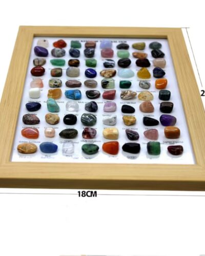 80Pcs Crystal Specimen Box Set for Decoration
