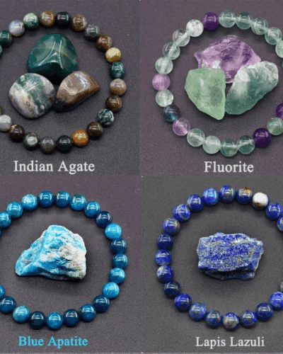 8MM Bulk Natural Chakra Agate Crystal Bracelet Unisex