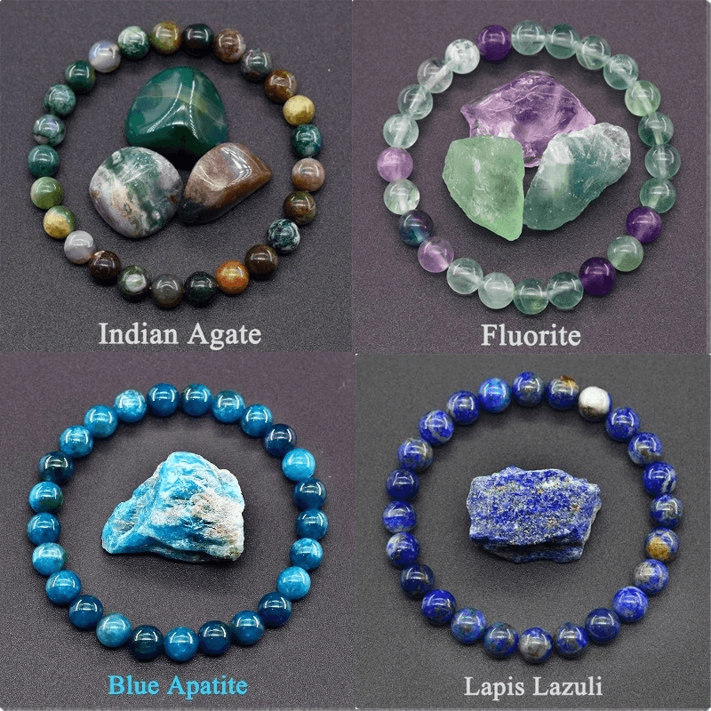 8MM Bulk Natural Chakra Agate Crystal Bracelet Unisex