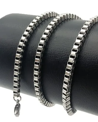 8pcs Stainless Steel Necklaces Set Chain for Men 1