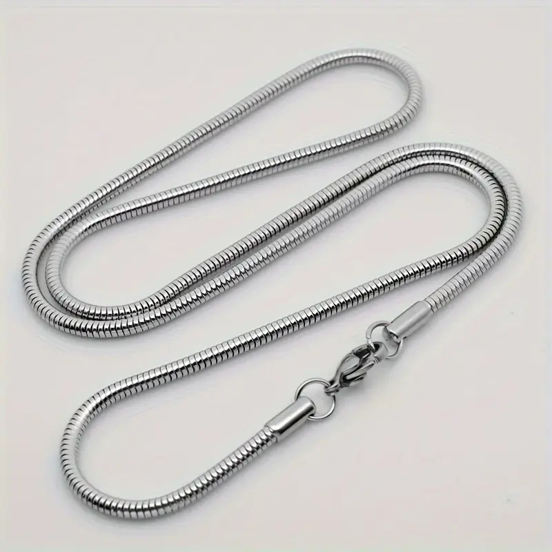 8pcs Stainless Steel Necklaces Set Chain for Men - Image 7