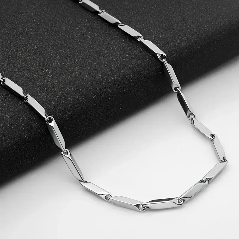 8pcs Stainless Steel Necklaces Set Chain for Men - Image 9