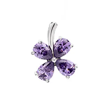 925 Sterling Silver Four Leaf Clover Pendant Bulk show