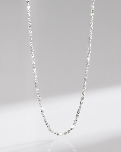 925 Sterling Silver Heart Link Chain Wave Chain Wholesale basic chain