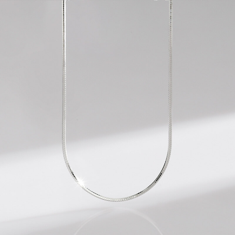 925 Sterling Silver Heart Link Chain Wave Chain Wholesale snake chain