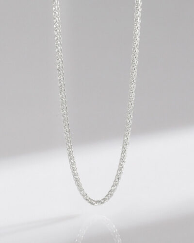 925 Sterling Silver Heart Link Chain Wave Chain Wholesale Chopin chain