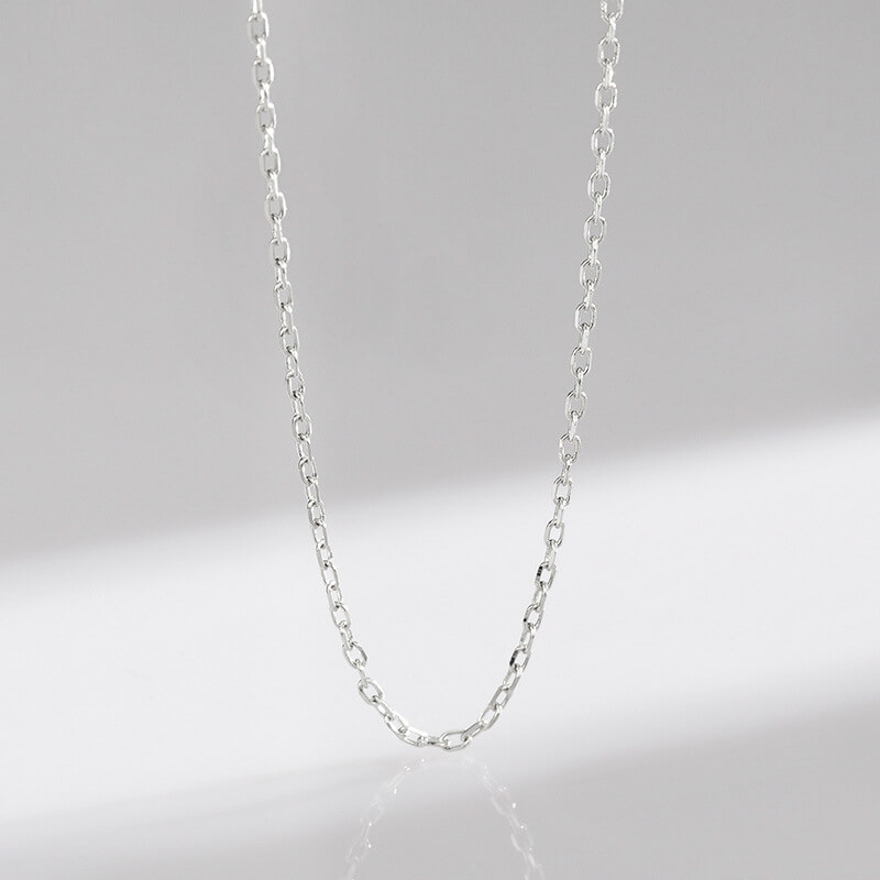 925 Sterling Silver Heart Link Chain Wave Chain Wholesale - Kuva 6