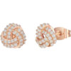 925 Sterling Silver Love Knot Stud Earrings 14K Gold-plated show STYLE1