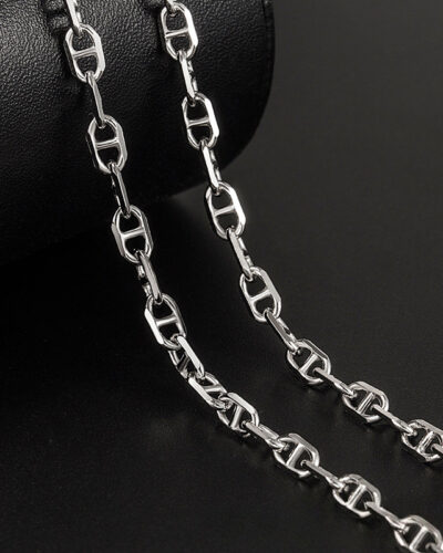 Alternativní pohled na 925 Sterling Silver Puffed Mariner Chain Necklace