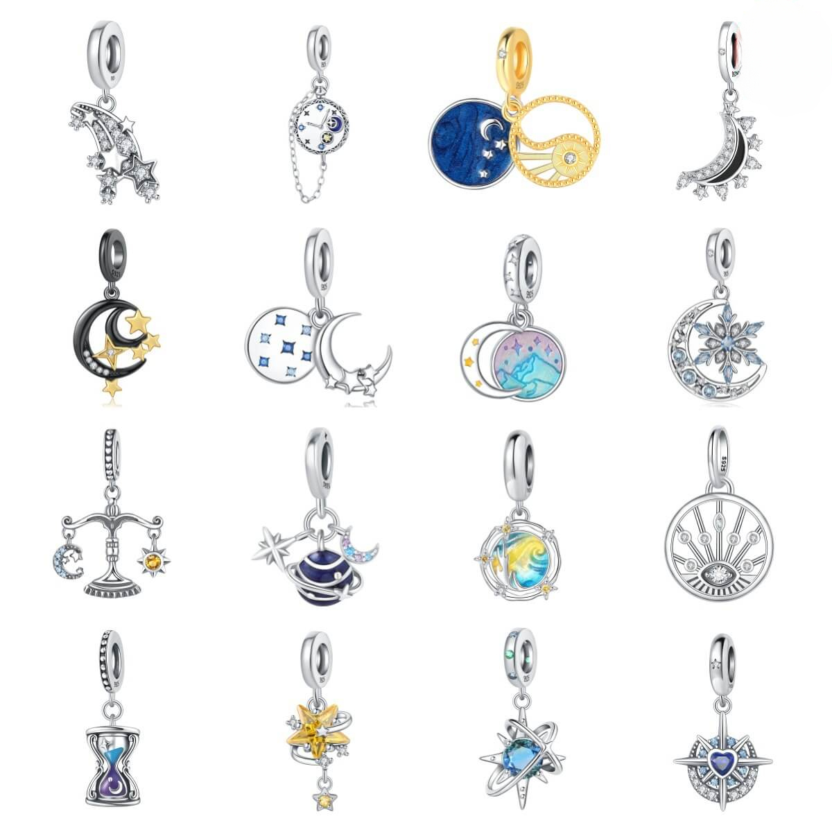 925 Sterling Silver Sun and Moon Pendant Wholesale Show