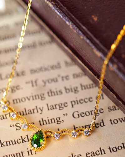 Vista alternativa dell'925 Sterling Silver Teardrop Pendant Necklace Bulk