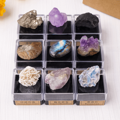 9Pcs Crystal Box Gift Decoration for Kids Adults