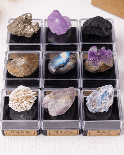 9Pcs Crystal Box Gift Decoration for Kids Adults