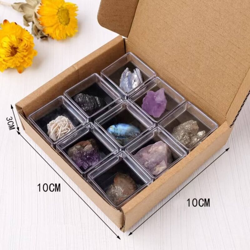 9Pcs Crystal Box Gift Decoration for Kids Adults