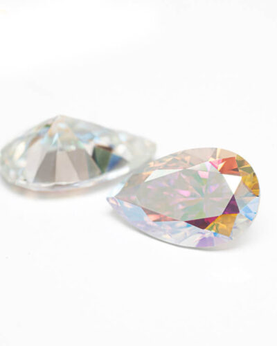 AB Color Pear Cut Moissanite Loose Stones Wholesale