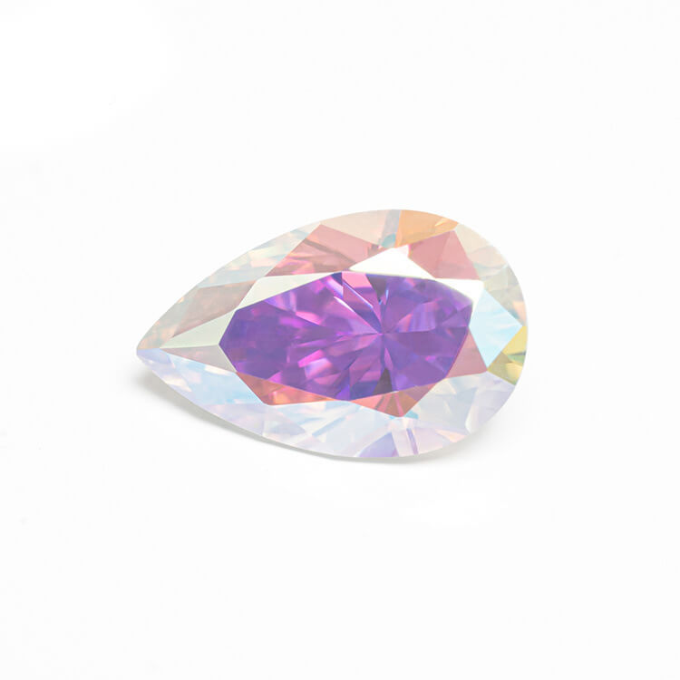 AB Color Pear Cut Moissanite Loose Stones Wholesale