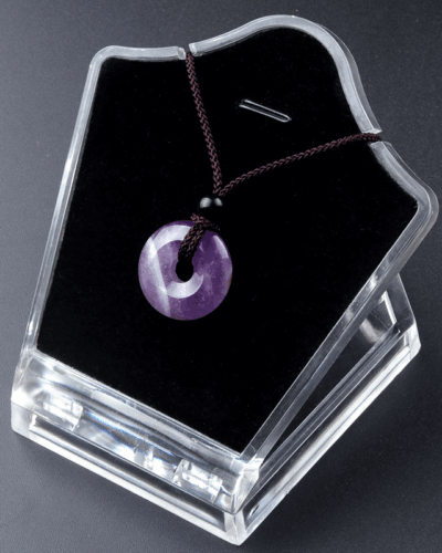 Genuine Quartz Peace Buckle Pendant Necklace for Women and Men Bulk