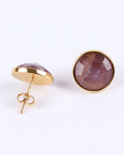18K Gold Plated Crystal Stud Earrings Stainless Steel Earrings Bulk
