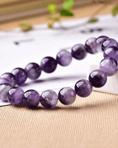 8~10mm Amethyst Wrap Bracelet for Women and Men Bulk