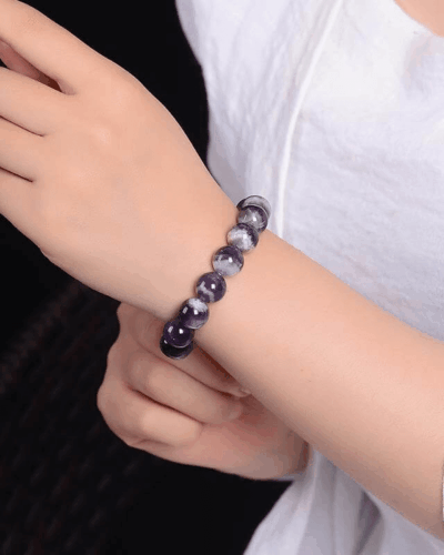 8MM Minimalist Amethyst Healing Crystal Bracelet Bulk