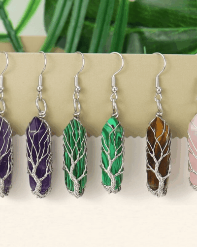 Alternatywny widok Antique Hexagonal Crystal Drop Earrings for Women Wholesale