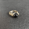 Genuine Black Agate Ring Simple Crystal Ring Wholesale