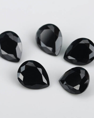 Black Pear Cut Moissanite Loose Stones Wholesale