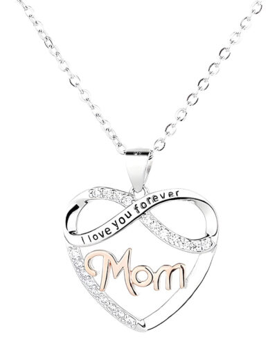 Blessed Mom Sterling Silver Necklace for Mother's Day SHOW