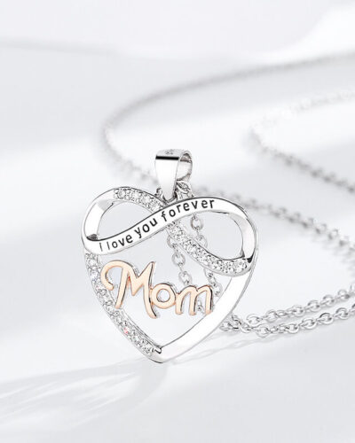 Blessed Mom Sterling Silver Necklace for Mother's Day DISPLAY