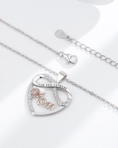 Blessed Mom Sterling Silver Necklace for Mothers Day 4